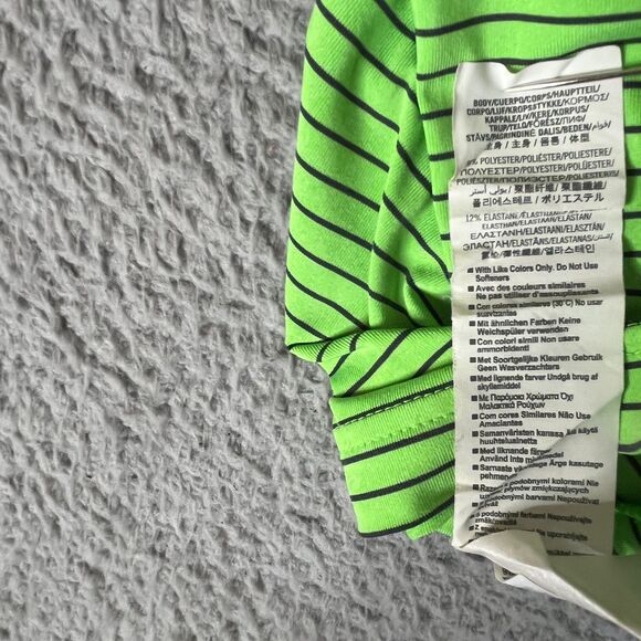 Lot of 2 Under Armour Polo Mens L Green Blue Stripe Heatgear Stripe Performance - Picture 7 of 13